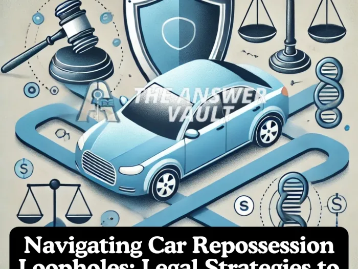 Navigating Car Repossession Loopholes Legal Strategies to Keep Your Vehicle