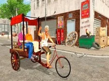 Քաղաքի հանրային հեծանիվների Rickshaw Driving Simulator